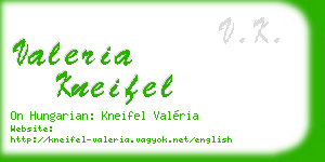 valeria kneifel business card